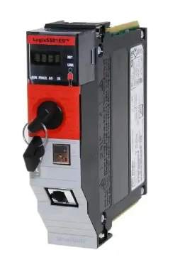 Allen Bradley {{0}}Bezpečnostný ovládač L81ES GuardLogix 5580, 3 MB štandardnej pamäte a 1,5 MB bezpečnostnej pamäte, port USB 2.0 (12 Mb/s), 1 GB ethernetový port