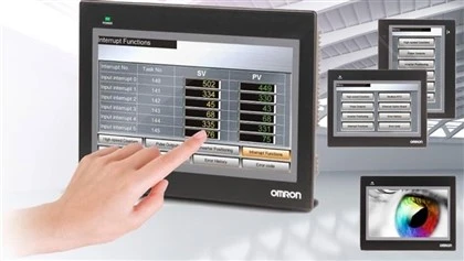 Dotykový displej Omron NB10W-TW01B, 10,1-palcový, TFT LCD, farebný, 1024 × 600 bodov, USB Host, Ethernet